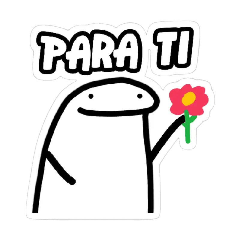 sticker con una flor